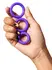 ROMP Remix Trio Silicone Rings Set - 3 Stretchable Sizes, Black