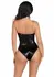 Sequin Boned Bodysuit with Detachable Straps, Snap Closure, Silver, S-L