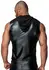 Noir Handmade Men's Powernet Zip Shirt 3XL - Jacket Style, Black