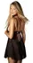 Obsessive Donarella 3-Piece Babydoll Set Black XL/2XL Adjustable Choker