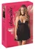 Obsessive Donarella 3-Piece Babydoll Set Black XL/2XL Adjustable Choker