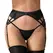 Obsessive Donarella Suspender Belt Black XL/2XL Lace Embroidery