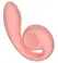 Snail Vibe Gizi Peachy Pink - Dual Intimate Device, Silicone, 19cm