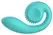 Snail Vibe Gizi Tiffany Dual Motor Silicone Intimate Device Blue 19cm