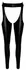 Noir Handmade Powerwetlook Chaps L, Open Design, Black Finish