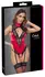 Cottelli Lingerie Body Red/Black XL Satin & Lace with Removable Straps