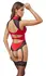 Cottelli Lingerie Body Red/Black S with Satin & Lace Details