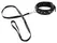 You2Toys Vegan Adjustable Collar & Leash Set, Black, 37-47 cm