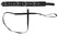 You2Toys Vegan Adjustable Collar & Leash Set, Black, 37-47 cm