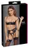 Cottelli Lingerie Shelf Bra Set Black Lace with Removable Chains 80B