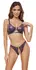 Cottelli Lingerie Wetlook Bra & Brief Set Purple M Adjustable Fit