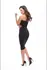 D100 Seamless Tube Dress 100 DEN S/M Black - Elegant Knee-Length Fit