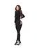 missO B900 Bodystocking Black Silk Touch Fabric Two-Way Zipper L