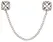 Bad Kitty Stainless Steel Nipple Jewellery with Adjustable Chain 30.5cm