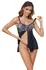 Cottelli Lingerie Babydoll & Thong Set L Black and White Lace