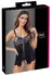 Cottelli Lingerie Babydoll & Thong Set S Black/White Lace Adjustable