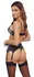 Cottelli Lingerie Bra Set S Black & White With Lace and Zips