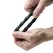 Rocks-Off Twist Intimate Silicone Ring Black - Flexible, Ribbed Design