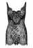 Elegant Moments Rhinestone Mini Dress & G-String Set, Black, S/M