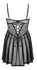 Obsessive Chemeris Babydoll Set XS/S Black Lace & Tulle Adjustable