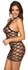 Cottelli Fantasy Mesh Dress S-L Off-Shoulder Black with Lace Thong