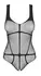 Obsessive B336 Mesh Bodysuit S-L Black Harness-Style Design