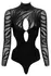 Cottelli FANTASY S-L Women’s Bodysuit with Rhinestone Detail, Black