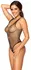 Cottelli Fantasy Body S-L Mesh with Rhinestone Stripes Black