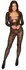 Cottelli FANTASY Lace Catsuit S-L, Long Sleeves, Deep Neckline, Black