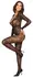 Cottelli FANTASY Lace Catsuit S-L, Long Sleeves, Deep Neckline, Black
