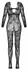 Cottelli FANTASY Lace Catsuit S-L, Long Sleeves, Deep Neckline, Black