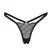Obsessive Chemeris Black Lace Thong M/L - Decorative Strap Detail