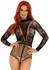 Leg Avenue Fishnet Bodysuit with Snapcrotch Black One Size