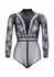 Leg Avenue Fishnet Bodysuit with Snapcrotch Black One Size
