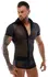 Svenjoyment Lace Shirt S Black Semi-Transparent Stretch Classic Fit