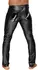 Noir Powerwetlook Trousers 2XL - Black Vinyl-Effect, Tailored Fit
