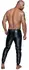 Noir Men Powerwetlook Treggings 2XL - Black, Drawstring Waist