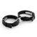 Crave ICON Cuffs Black/Silver - Elegant Adjustable Wrist Jewelry