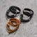 Crave ICON Cuffs Black/Silver - Elegant Adjustable Wrist Jewelry