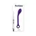 Playboy Pleasure Spot On Flexible Vibrator Acai, 8.9'' Silicone USB
