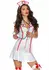 Leg Avenue Head Nurse Dress Set White 3-Piece Costume M/L