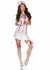 Leg Avenue Head Nurse Dress Set White 3-Piece Costume M/L