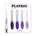 Playboy Pleasure Put In Work Kegel Set - 4 Steel & Silicone Weights Pink