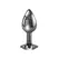 Playboy Pleasure Tux Small Aluminum Plug with Iconic Bunny Base