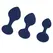 Playboy Pleasure Tail Trainer 3-Piece Intimate Silicone Set Navy