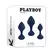 Playboy Pleasure Tail Trainer 3-Piece Intimate Silicone Set Navy
