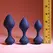 Playboy Pleasure Tail Trainer 3-Piece Intimate Silicone Set Navy