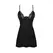 Obsessive Bellastia Chemise & Thong XL/2XL - Adjustable Lace Black Set