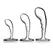 b-Vibe Stainless Steel Training Set - 3-Piece Prostate Plug Kit