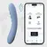 Svakom Ava Neo Cornflower Blue App-Controlled Thrusting Device 19.6cm